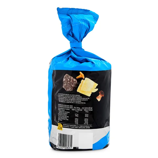 Tortitas de maíz sabor setas, trufa y queso Bicentury bolsa 124 g 2