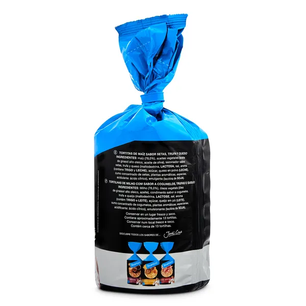 Tortitas de maíz sabor setas, trufa y queso Bicentury bolsa 124 g 3