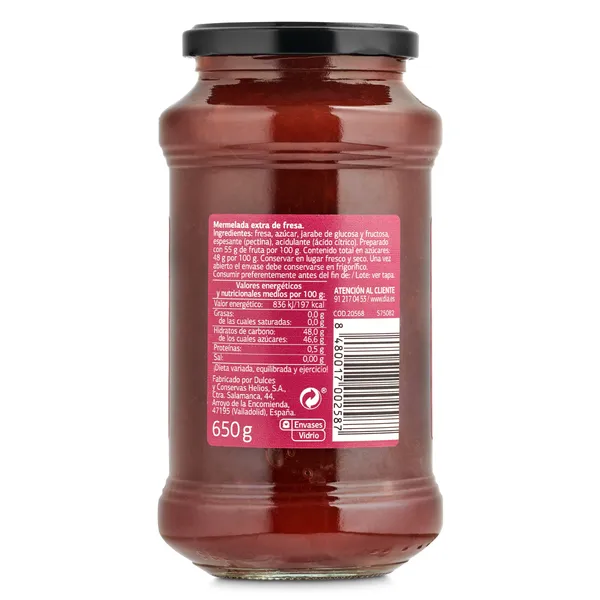 Mermelada de fresa extra Dia Fruticampo 650 g 3