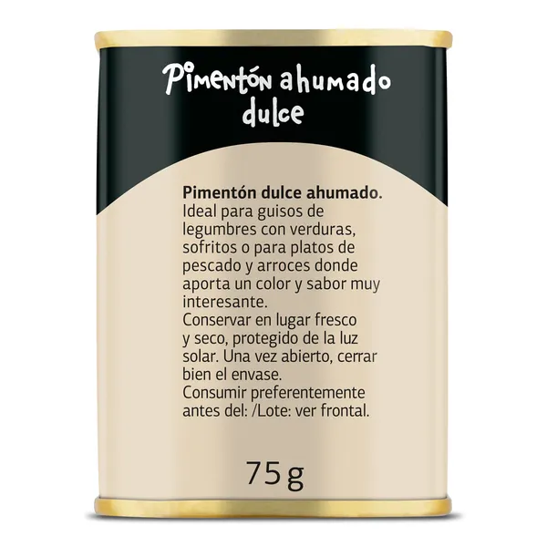 Pimentón ahumado dulce Dia Vegecampo lata 75 g 4