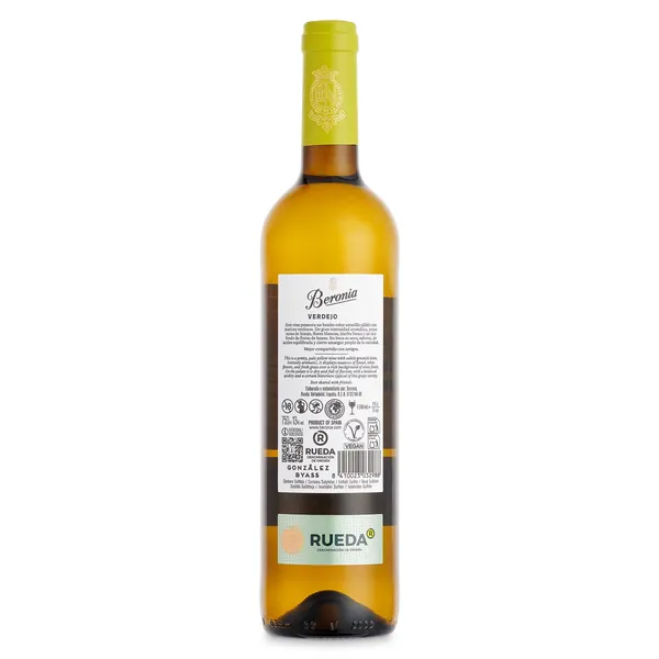 Vino blanco verdejo D.O. Rueda Beronia botella 75 cl 2