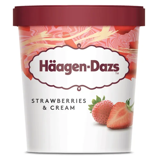Tarrina de helado fresa Haagen Dazs 400 g 2
