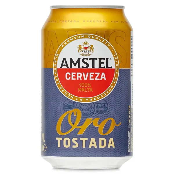 Cerveza tostada Amstel Oro 33 cl 2