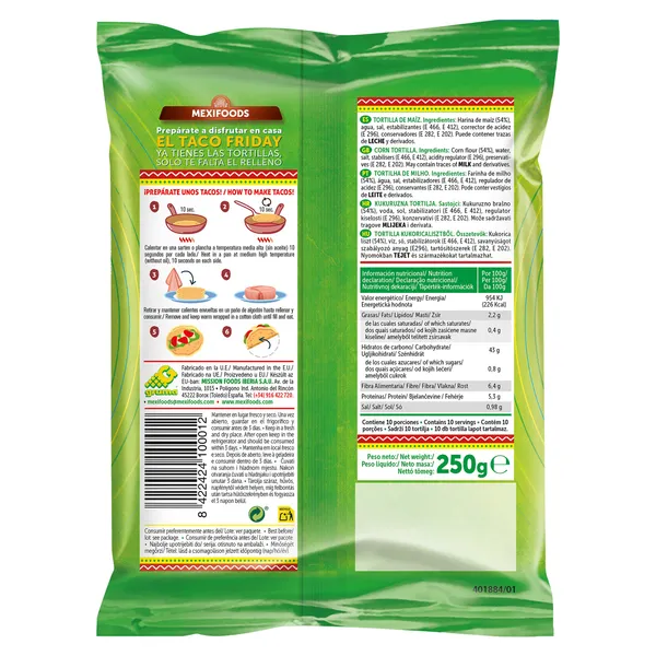 Tortillas de maíz Mexifoods 250 g 2