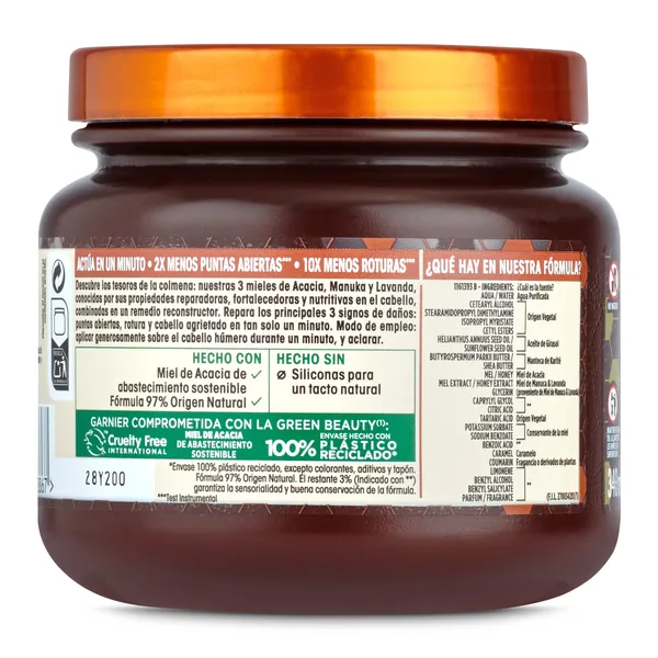 Mascarilla tesoros de miel Original Remedies frasco 300 ml 2