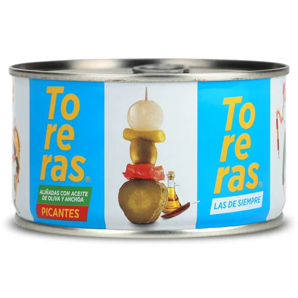 Toreras picantes aliñadas con aceite de oliva y anchoas Kimbo 120 g 2