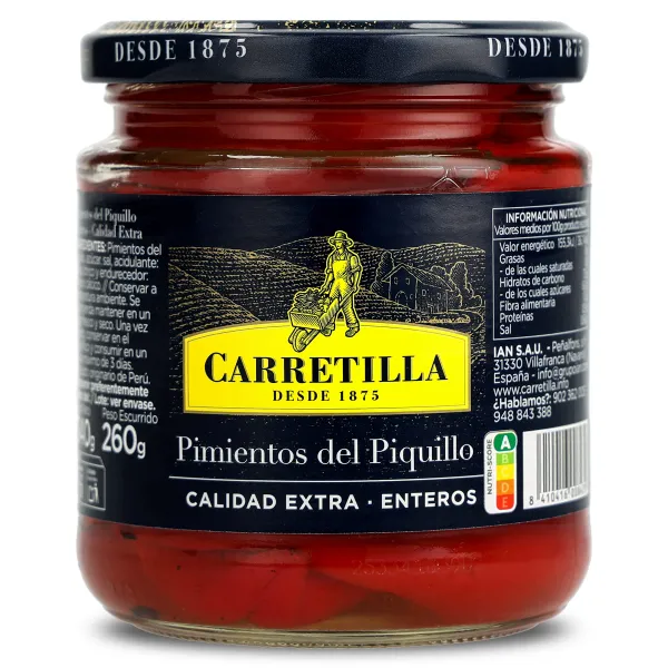 Pimientos del piquillo enteros Carretilla 260 g 2