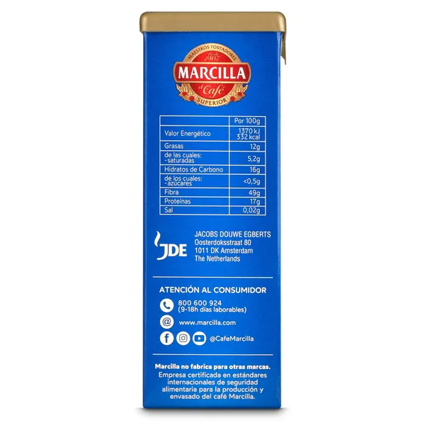Café molido mezcla descafeinado Marcilla 200 g 3