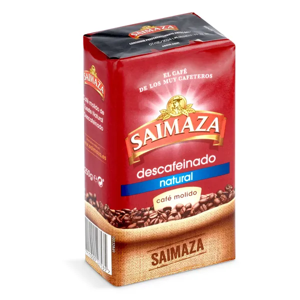 Café molido natural descafeinado Saimaza 250 g