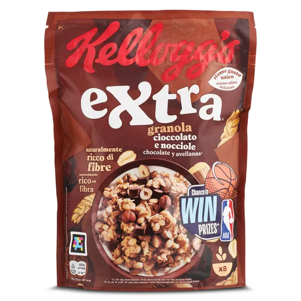 Cereales crujientes con chocolate y avellanas Kellogg's Extra 375 g 2