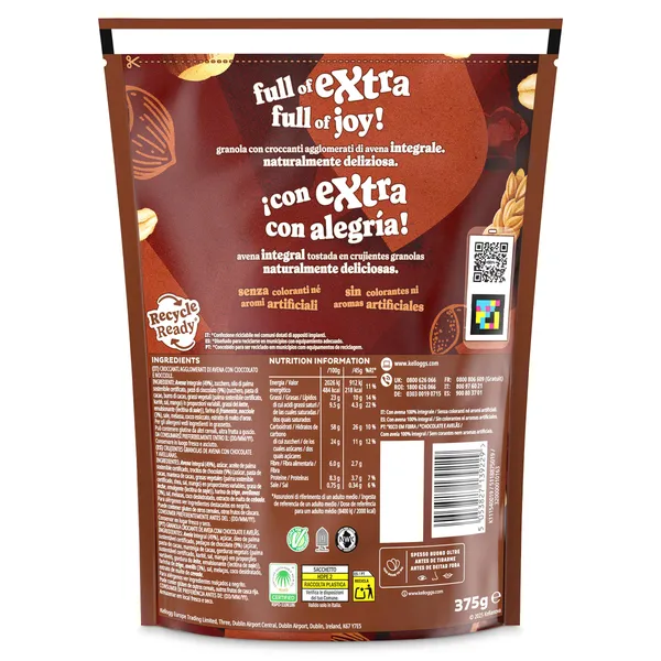 Cereales crujientes con chocolate y avellanas Kellogg's Extra 375 g 3