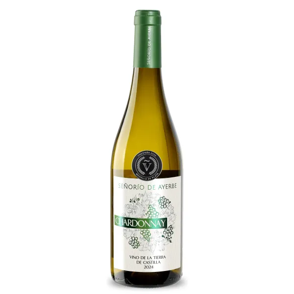 Vino chardonnay D.O. Castilla Señorío de Ayerbe botella 75 cl