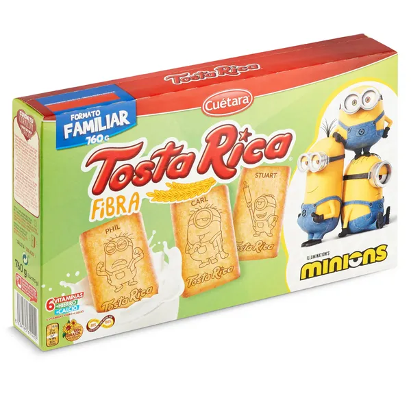 Galletas de desayuno con fibra Cuétara Tostarica 760 g 3