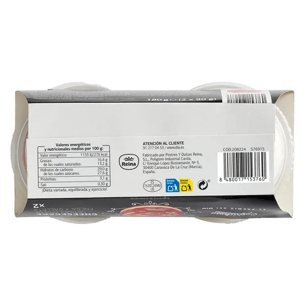 Cheesecake Caprichoso Dia pack 2 x 90 g 4