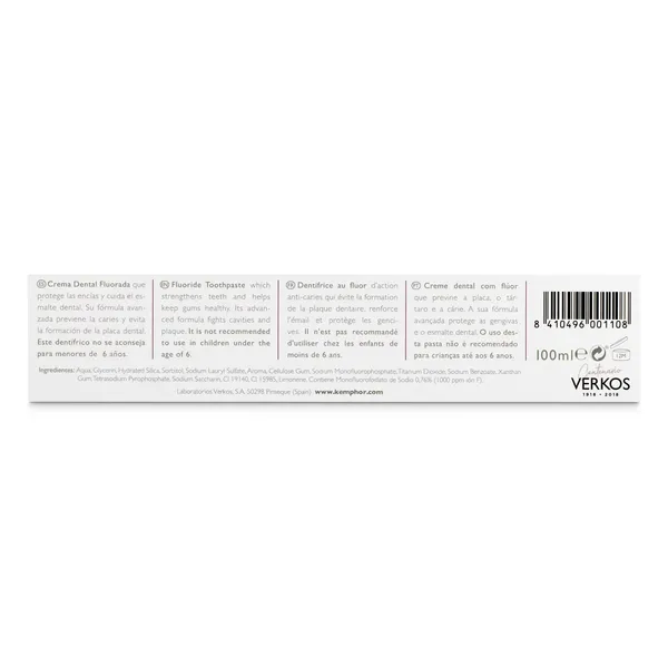 Pasta de dientes original fluorada Kemphor tubo 75 ml 3