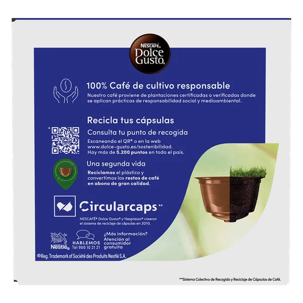 Café en cápsulas ristretto Nescafé Dolce Gusto caja 16 unidades 2