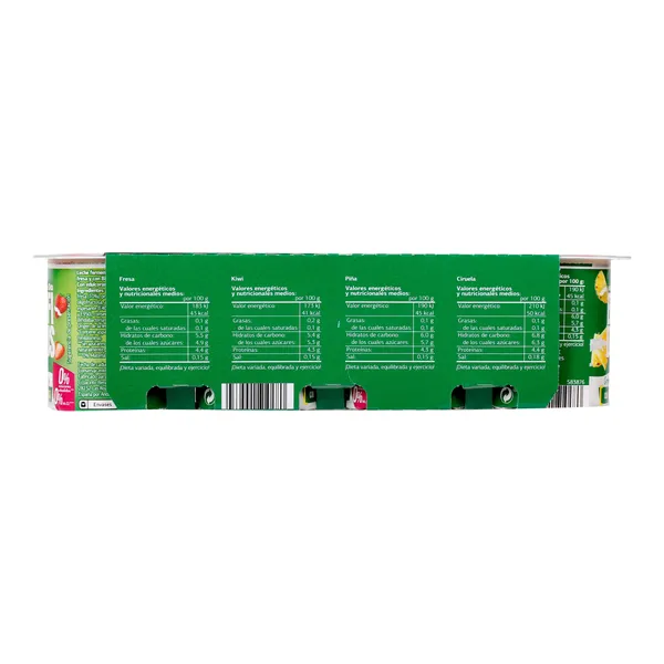 Bífidus con fresa, kiwi, piña y ciruela doble 0% Dia pack 8 x 125 g 3