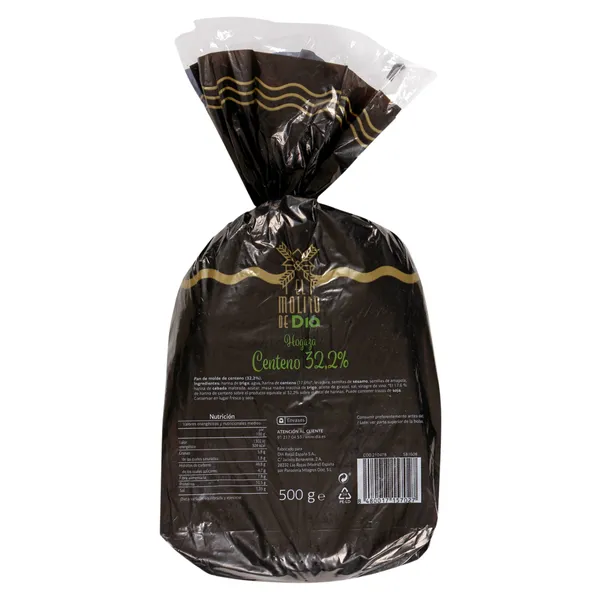Hogaza de centeno El molino de Dia bolsa 500 g 2