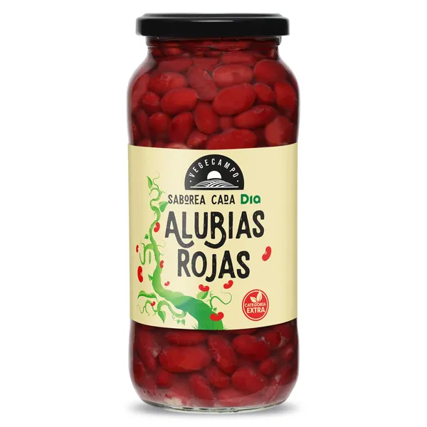Alubias rojas cocidas Dia Vegecampo frasco 400 g