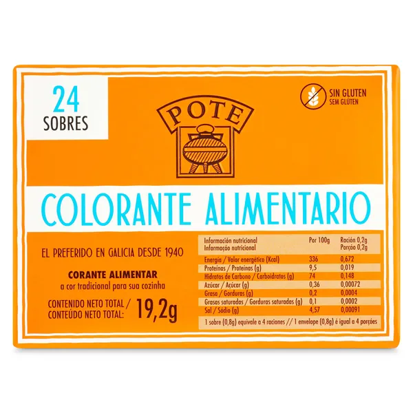 Colorante alimentario Pote sobre 19.2 g 4