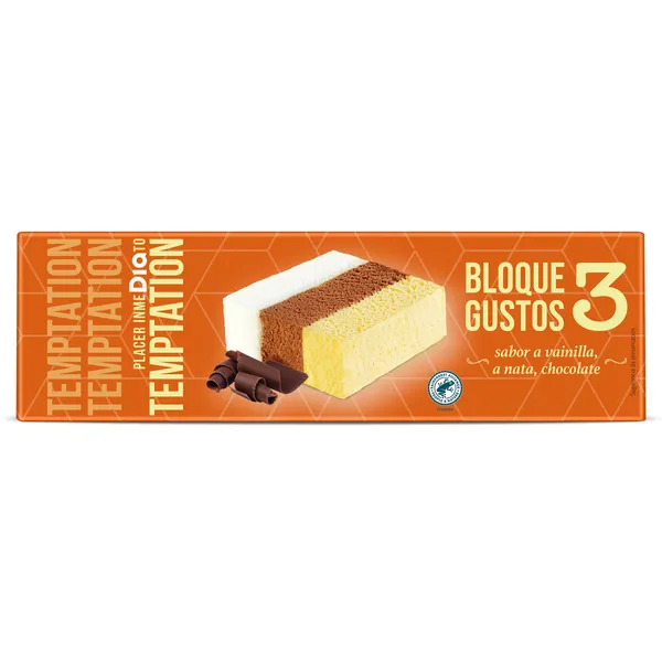 Helado corte tres sabores Dia Temptation 523 g 2