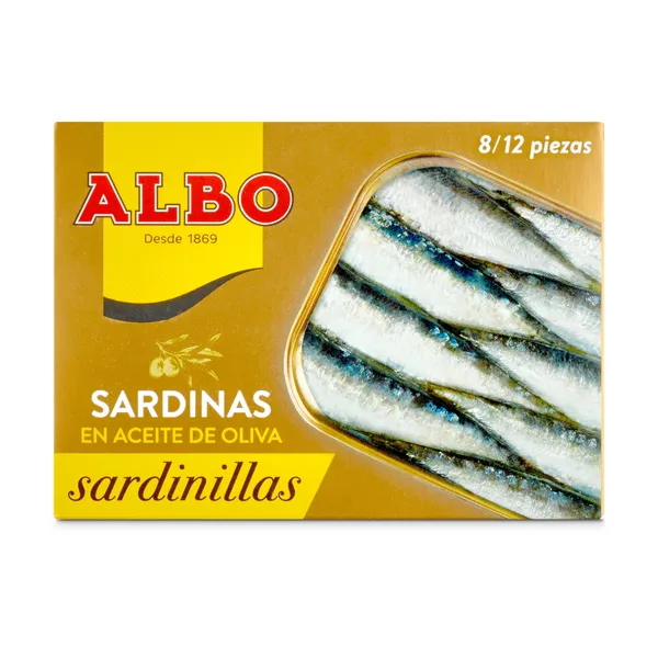 Sardinillas en aceite de oliva Albo 82 g 2