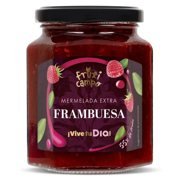 Mermelada de frambuesa extra Dia Fruticampo frasco 320 g 2
