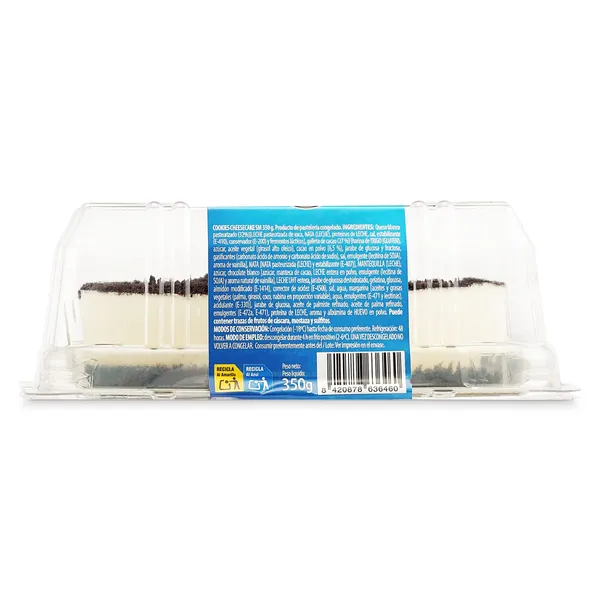 Tarta de queso con cookies congelada San Martín caja 350 g 4