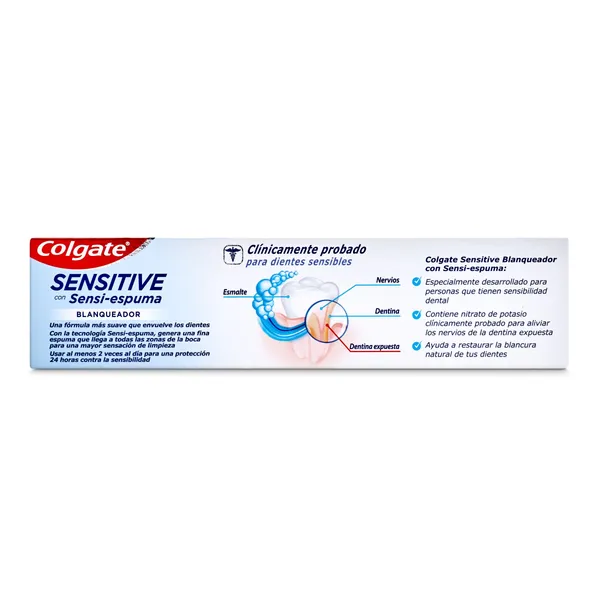 Pasta de dientes blanqueadora Colgate Sensitive tubo 75 ml 4