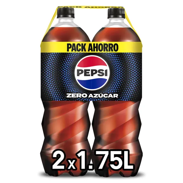 Refresco de cola zero azúcar Pepsi botella 2 x 1.75 L
