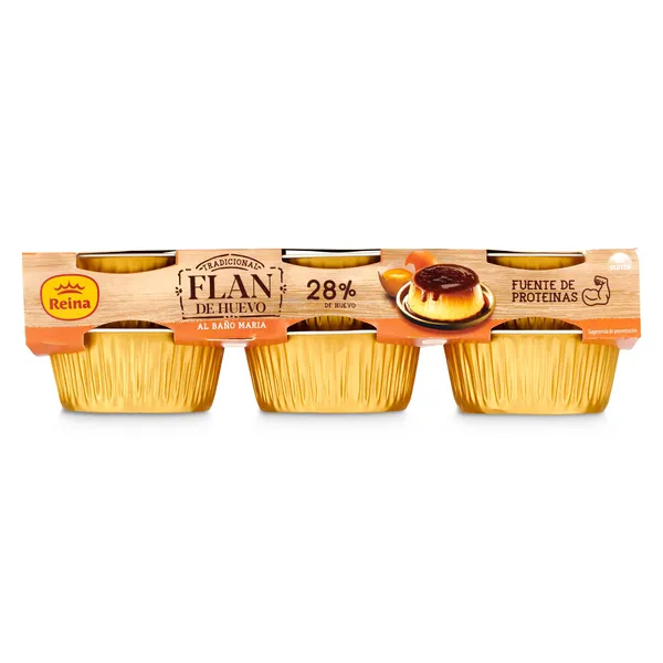 Flan de huevo al baño maría Reina pack 6 x 100 g 2