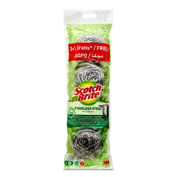 Estropajo metálico Scotch brite bolsa 4 unidades 2