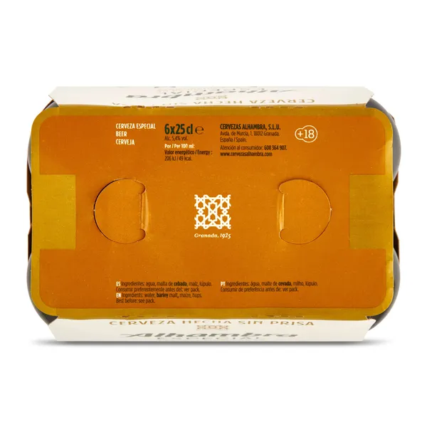Cerveza Alhambra pack 6 x 25 cl 4