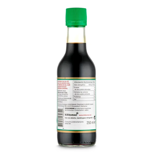 Salsa de soja baja en sal Kikkoman 250 ml 2
