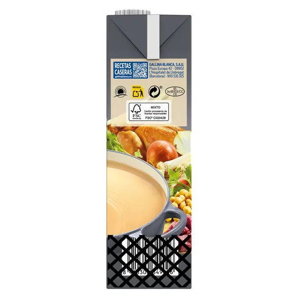 Caldo casero de cocido 100% natural Gallina Blanca brik 2 x 1 L 3