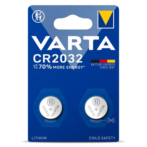 Pilas botón CR 2032 Varta 2 unidades 2