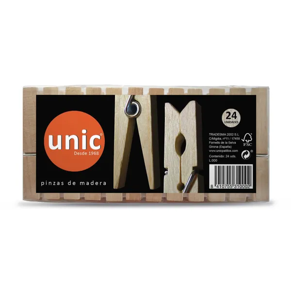 Pinzas de madera 24 unidades 2