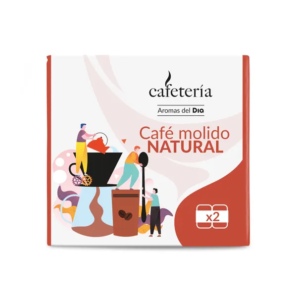 Café molido natural Dia Cafetería bolsa 2 x 250 g 2