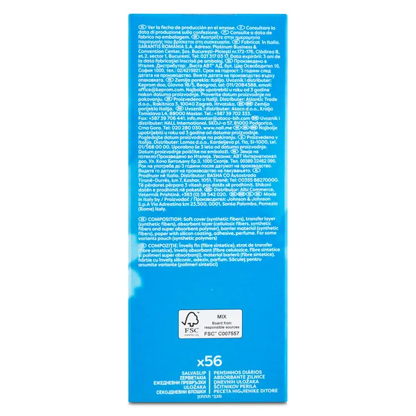 Protegeslips cotton aloe vera Carefree caja 56 unidades 3