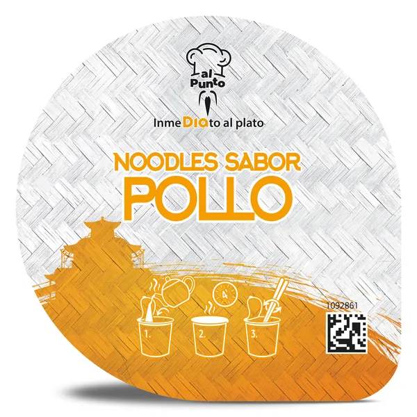 Noodles orientales sabor pollo Al Punto Dia vaso 65 g 2