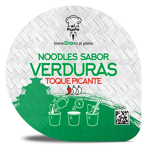 Noodles orientales sabor verduras Al Punto Dia 65 g 2