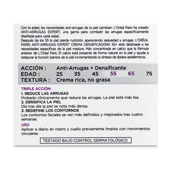 Crema antiarrugas expert 55+ L'Oréal 50 ml 4