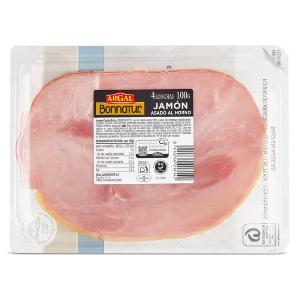 Jamón asado al horno 98% Bonnatur 100 g 3