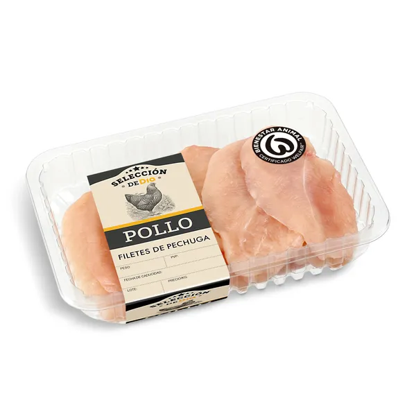 Pechugas fileteadas Selección de Dia bandeja 650 g aprox. 3