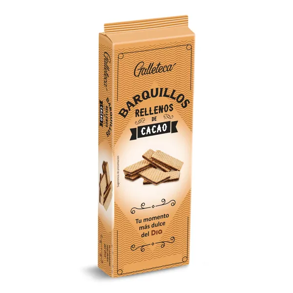 Barquillos rellenos de cacao Galleteca de Dia 210 g 3
