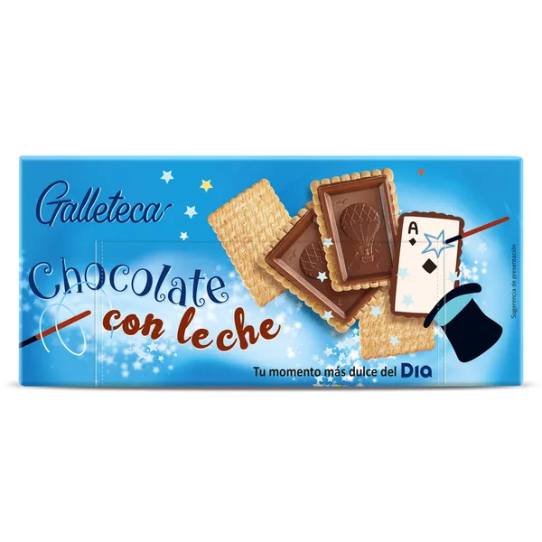 Galletas cubiertas de chocolate con leche Galleteca de Dia 150 g 2