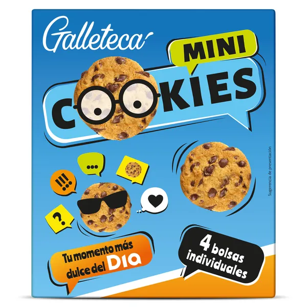 Mini galletas con pepitas de chocolate Galleteca de Dia caja 160 g 2