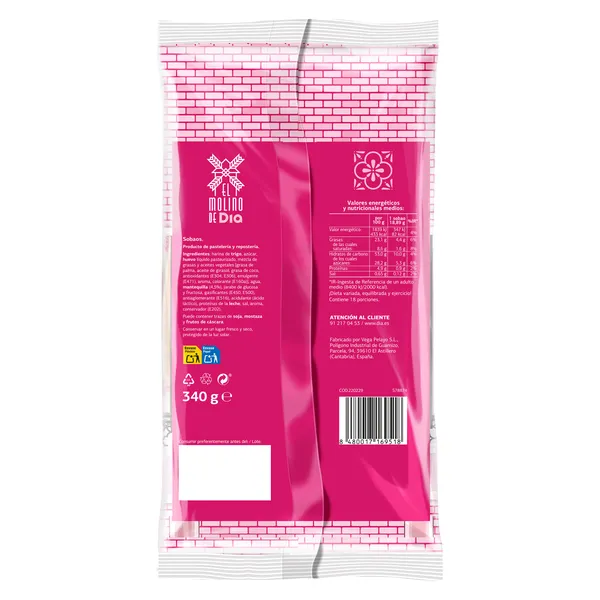 Sobaos pequeños El molino de Dia bolsa 340 g 2