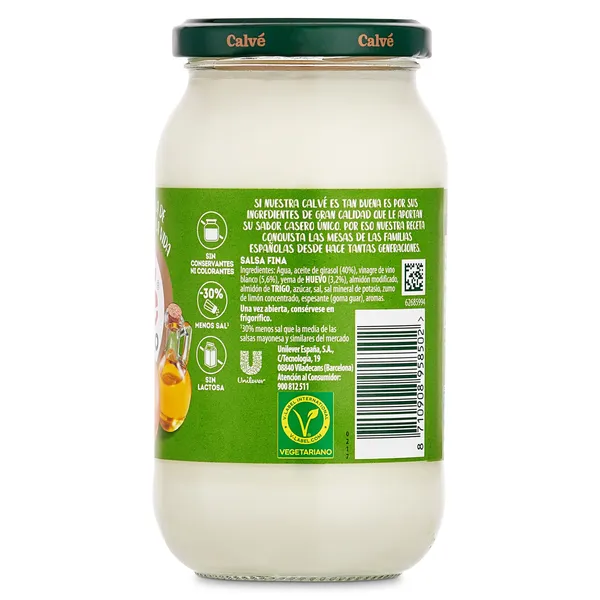 Mayonesa casera Calvé frasco 430 ml 3