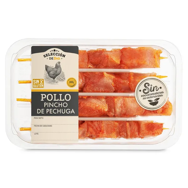 Pinchos de pollo rojo Selección de Dia 320 g 2